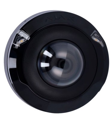 Camara IP Mini Dome 5 MP Ajax, lente 2.8mm, dupla iluminação 15m - Cor Preto