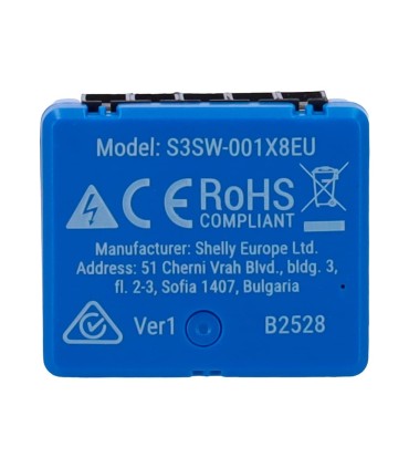Micromódulo Inteligente Wi-Fi Shelly 1 Mini Gen 3