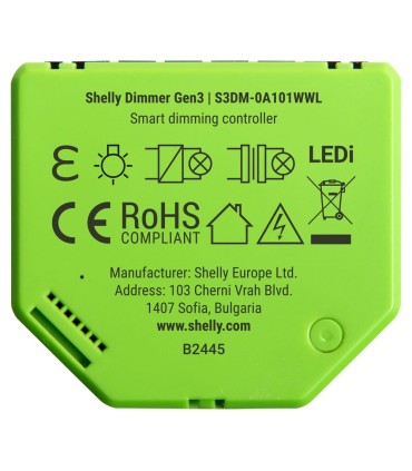 Variatore di Luce Wi-Fi Shelly Dimmer Gen3