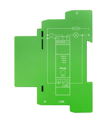 Variador Monocanal Profesional Shelly Pro Dimmer 1PM