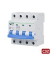 Magnetothermic Overvoltage Arrester Nominal current 32A 4 poles (three-phase installations)