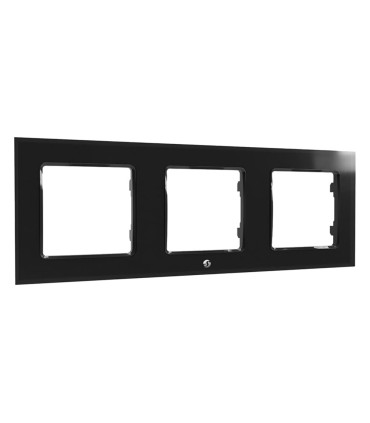 Moldura Tripla Shelly Wall Frame 3 Preto