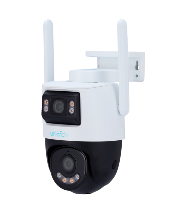 UHO-P2S-M55F34 - Telecamera IP WiFi Uniarch 5MP Doppia ottica 2.8 mm panoramica e 4 mm PTZ