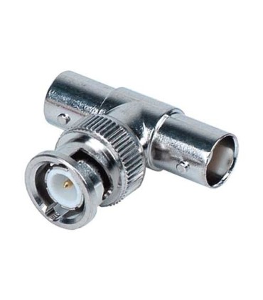 Connecteur dérivateur type T BNC mâle 2 BNC femelle