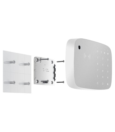 Ajax KeyPad Combi Bianco — Tastiera con Sirena Jeweller