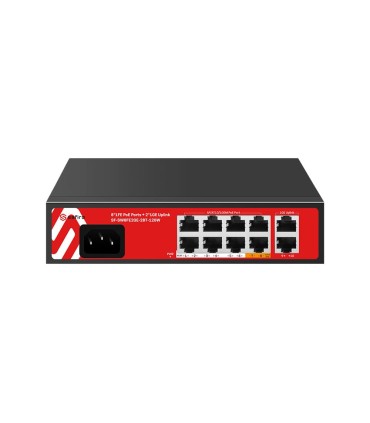 SW8FE2GE-2BT-120W - Safire Switch Hi-PoE 8 Portas FE PoE + 2 Uplink RJ45