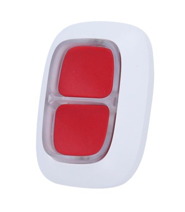 Ajax DoubleButton Branco — Botão de Pânico Duplo