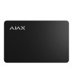 Cartão Pass preto para armar e desarmar sistemas de alarme Ajax através de Keypad Plus