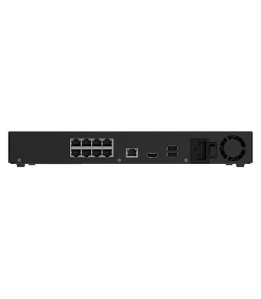 Ajax NVR H2D8PAC 8 Canais PoE Preto — NVR IP 4K | Lisintec