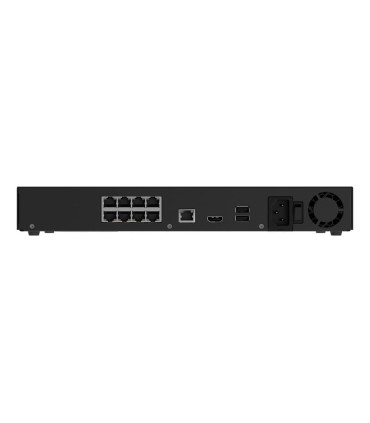 Ajax NVR H2D8PAC 16 Canales 8 PoE Negro | Lisintec