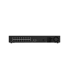 Ajax Superior NVR H2DAI16PAC 16 Canaux PoE Noir — Enregistreur IP 4K IA, 16 Ports PoE+, 2 HDD Hot-Swap et HDMI