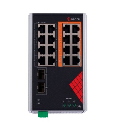 Safire SF-SWI1808HIPOE-GF-AC-130-DIN Switch | Lisintec