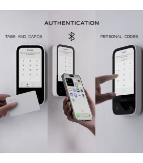 Ajax Superior KeyPad TouchScreen G3 Jeweller Nero — Tastiera Touch IPS 5" Grado 3 con DESFire® e BLE