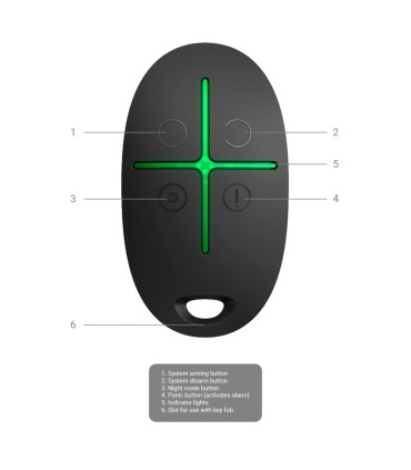 Ajax Superior SpaceControl Nero | Lisintec