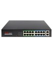 SW1816POE-160-E - Switch PoE Non Manageable 16 Ports Fast Ethernet + 2 Ports Uplink Gigabit 160W