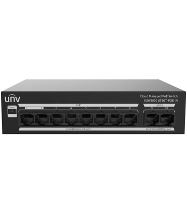 Uniview NSW3000-8T2GT-POE-IN Switch PoE Cloud 8P | Lisintec
