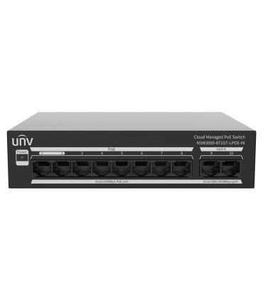 Uniview NSW3000-8T2GT-LPOE-IN Switch PoE Cloud 8P | Lisintec