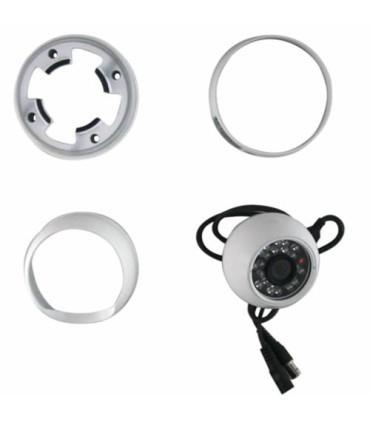 Camara de vigilancia mini-Dome 800 TVL com visão nocturna 25m 